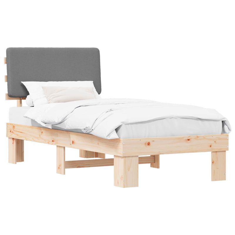 Łóżko Drewniane WaszeMeble 90x190 cm Brązowe WM-877384 1 szt.