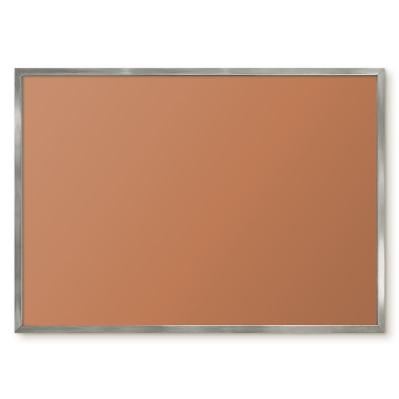 Tablica Magnetyczna Do Notatek Tulup 70x50 cm Zgaszony pomarańczowy - Srebrna rama Do salonu, biura 1 szt.