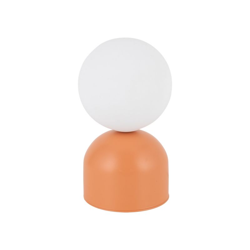 Lampa nocna TK Lighting Miki łososiowy 1x g9 kulka klosz mleczny -1szt.