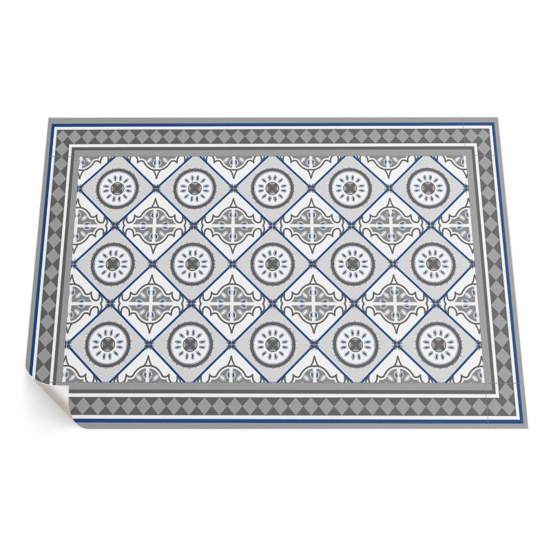 Balkonowy Dywan Winylowy UV ArtPrintCave 80x120 cm Geometryczne romby ornamentalne kafelki 1 szt.