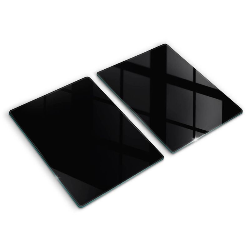 Szklana deska do krojenia Wallfluent 40x52 cm Kolor czarny 2 szt.
