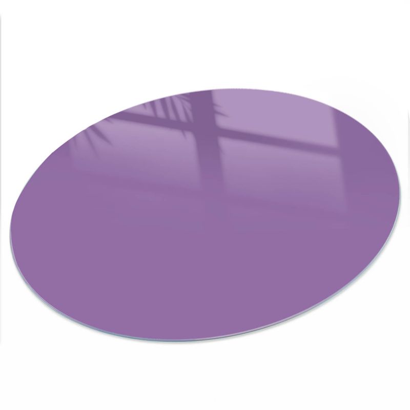 Blat ArtPrintCave fi80cm Kolor fioletowy - Szklany Blat na Stół z Nadrukiem Dekoracyjnym 1 szt.