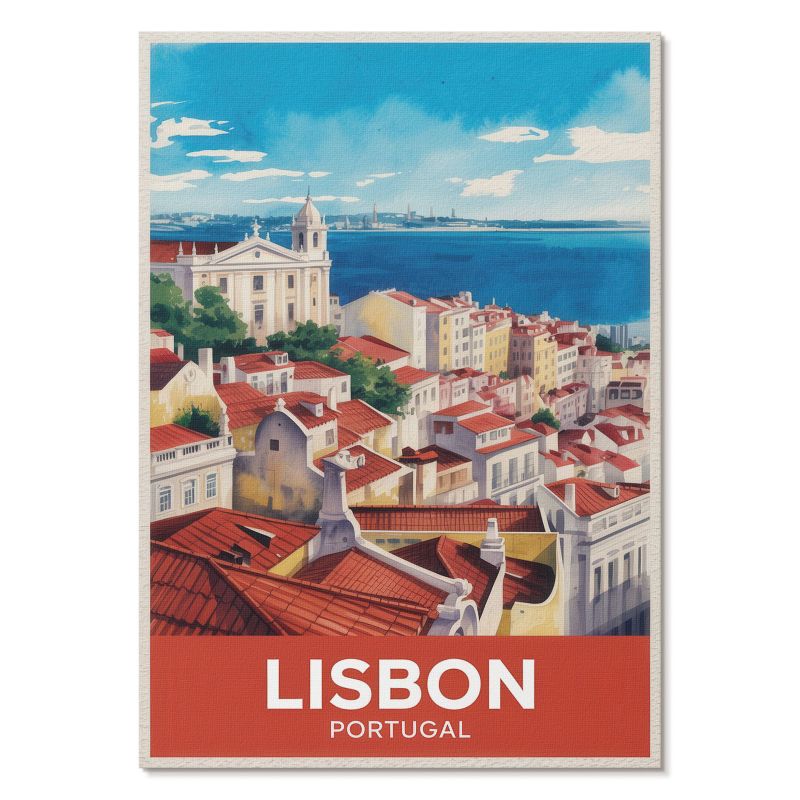 Plakat na Płótnie Tulup 59,4,x84 cm (A1) Lisbona Portugalia Do salonu, sypialni, biura 1 szt.