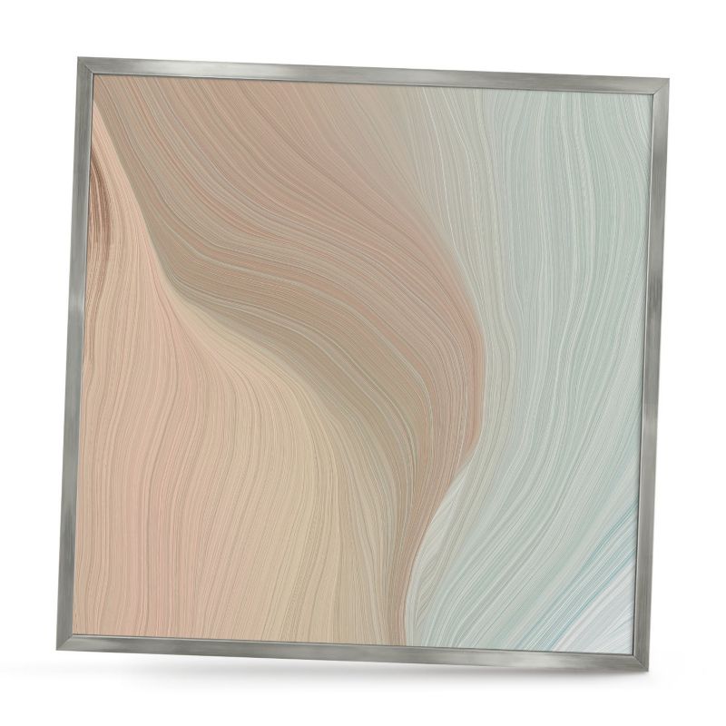 Dekoracyjna tablica magnetyczna ArtPrintCave 50x50 Pastelowy wir w srebrnej ramie 1szt