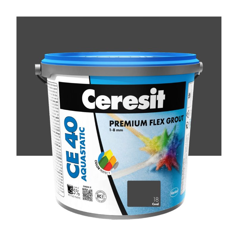Fuga elastyczna Ceresit CE 40 Aquastatic coal 5 kg