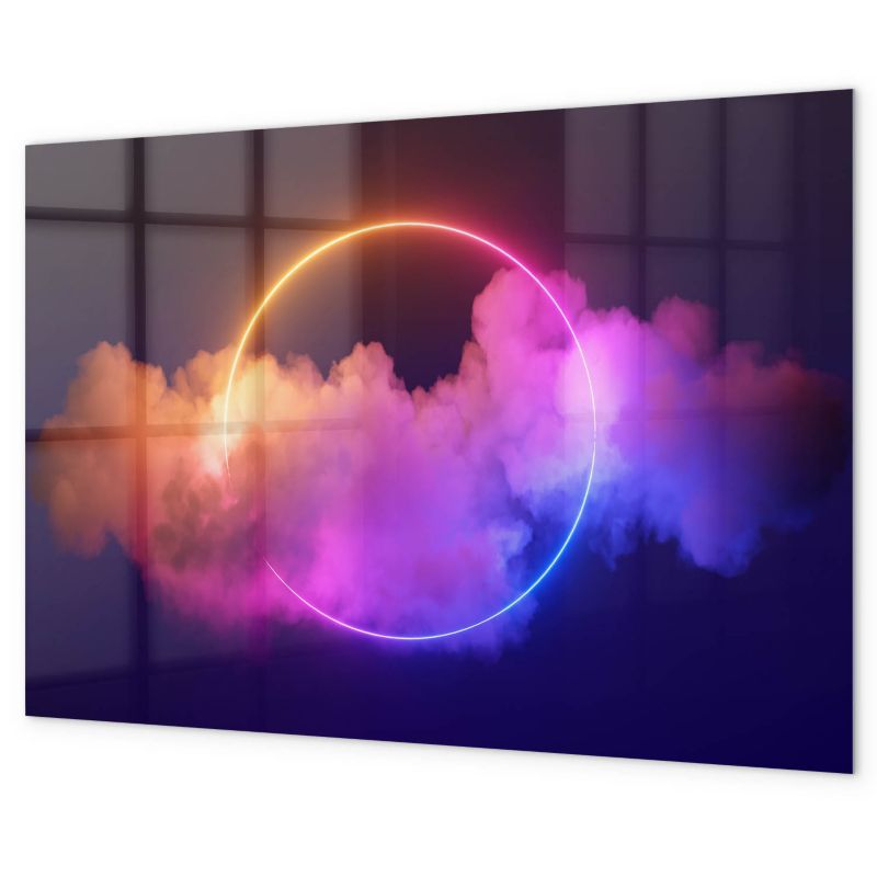 Szklana Tablica Magnetyczna Tulup 100x70 cm 3D dym abstrakcja Z magnesami neodymowymi 1 kpl