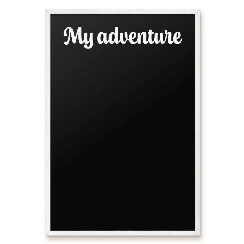 Tablica Magnetyczna Na Magnesy Tulup 40x60 cm My adventure 6 - Biała rama Do salonu, sypialni 1 szt.