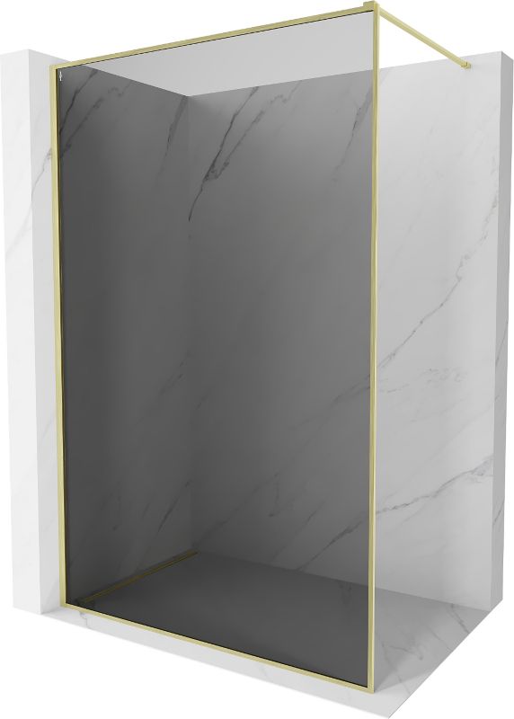 Ścianka prysznicowa Mexen Kioto-F grafit złoty 120x202 cm 800-120-104-55-40 1 szt.