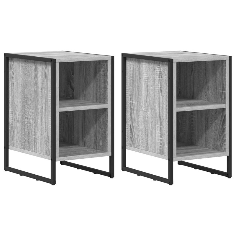 Stoliki nocne WaszeMeble szary dąb sonoma WM-886637 2 szt.