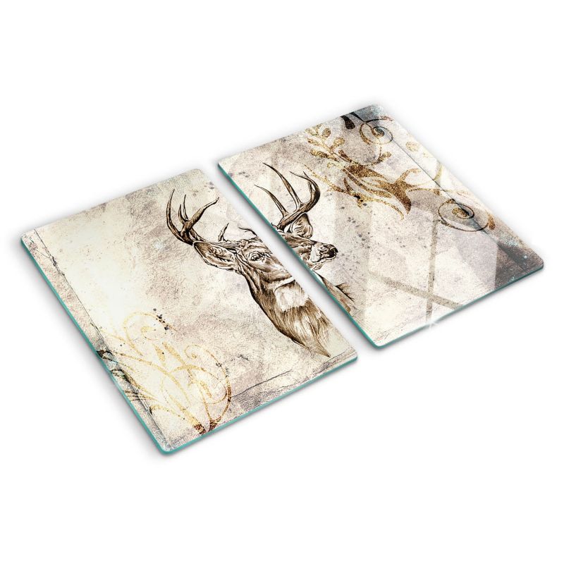 Deska szklana Tulup 2x40x52 cm Leśna Sylwetka Jelenia 1 szt.