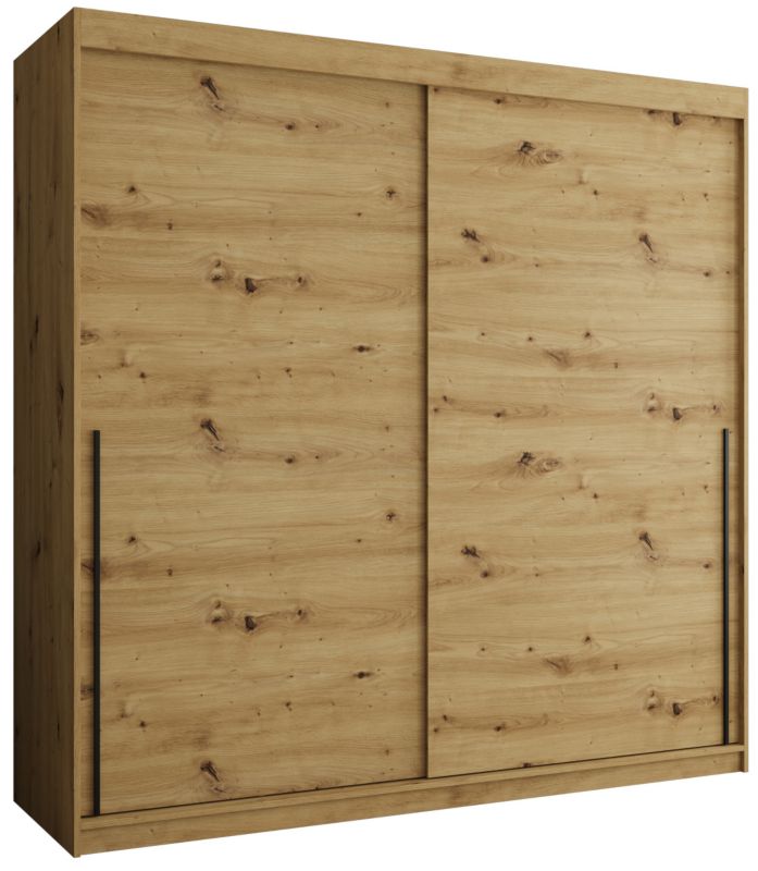 Szafa przesuwna Garderoba SIMA T 200 artisan + u. czarny 1 szt.
