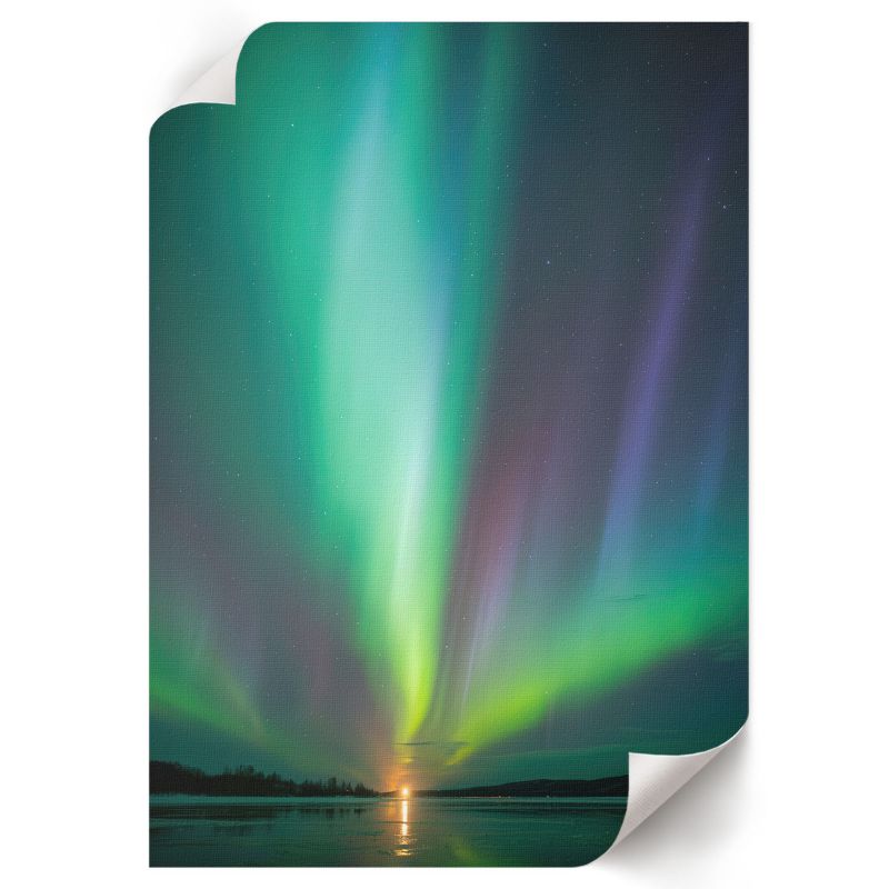 Grafika Na Ścianę ArtPrintCave 42x59,5 cm Zorza polarna Julia Lewandowska 1 szt.