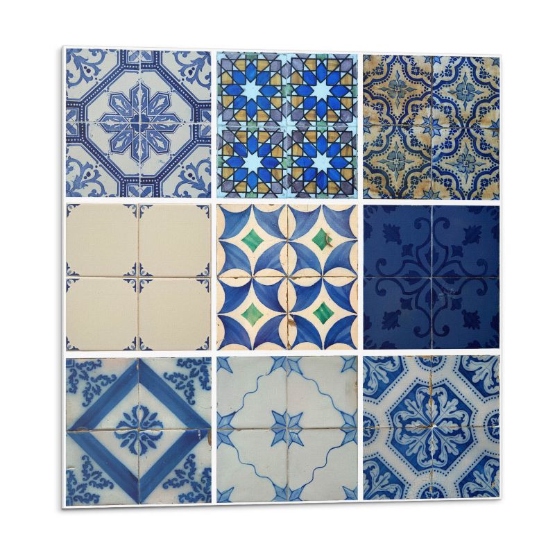 Kafelki samoprzylepne Wallfluent 50x50 cm Motywy kafli ceramicznych 4 szt.