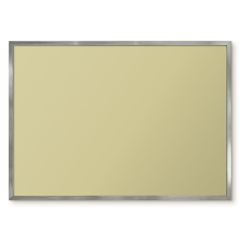 Tablica Na Magnesy Z Wakacji Tulup 70x50 cm Pastelowa żółć - Srebrna rama Do sypialni, salonu 1 szt.
