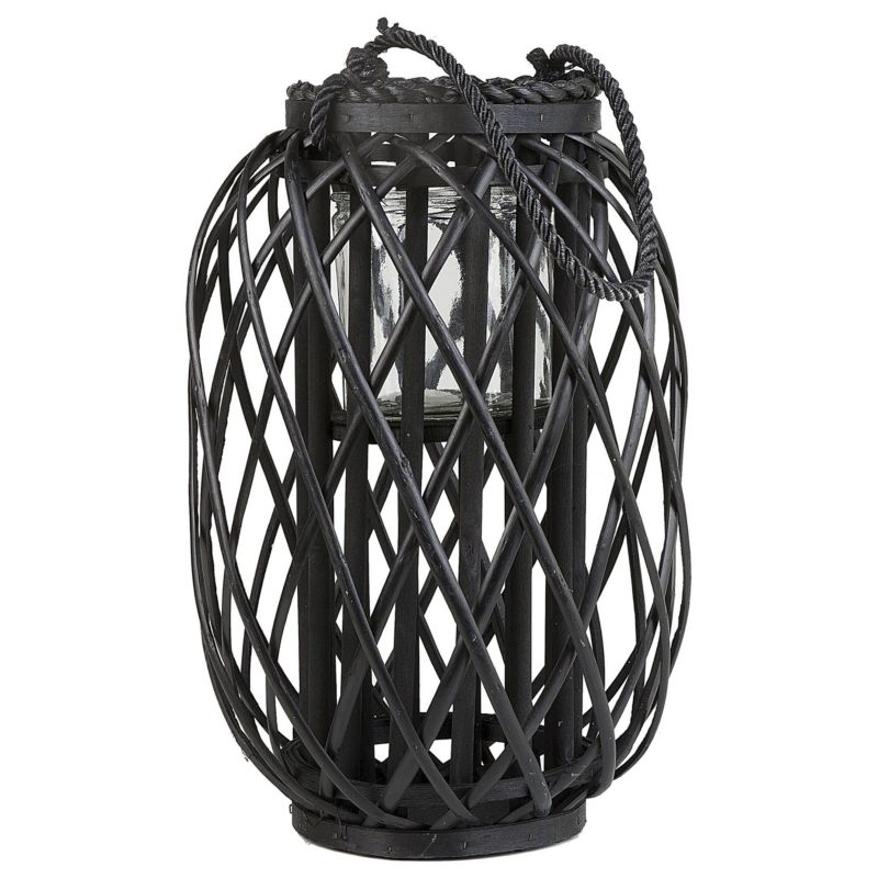 Lampion Mauritius 40 cm Wierzba Czarny 1 szt.