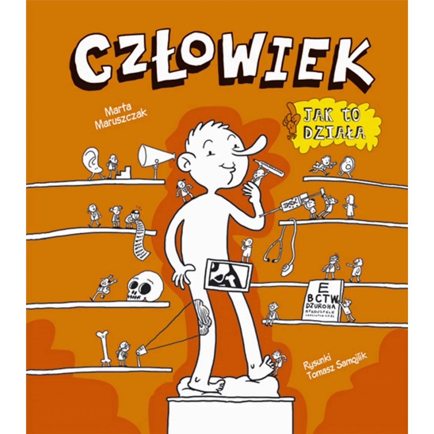 MULTICO Książka dla dzieci ciało człowieka jak to działa twarda oprawa