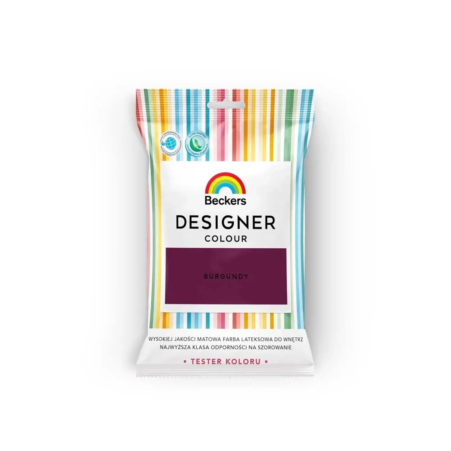 Tester farby Beckers Designer Colour burgundy 50 ml