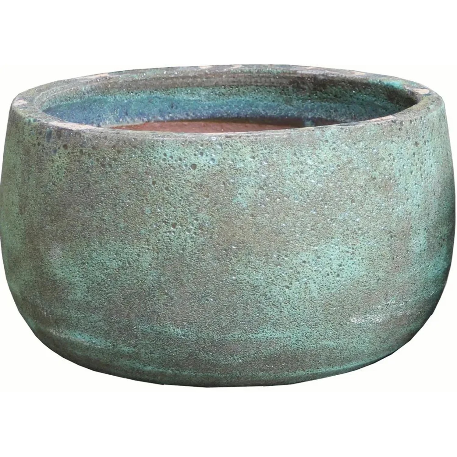 Donica Jowisz ceramiczna zielona