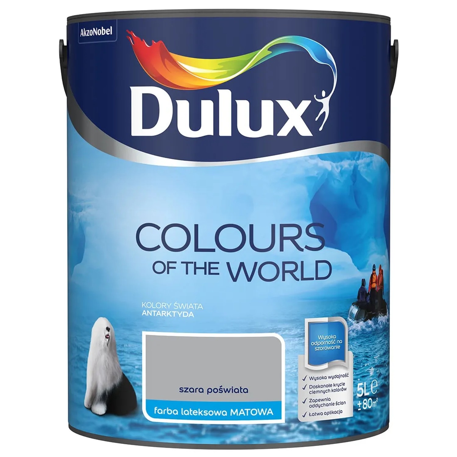 Farba Dulux Kolory Świata szara poświata 5 l