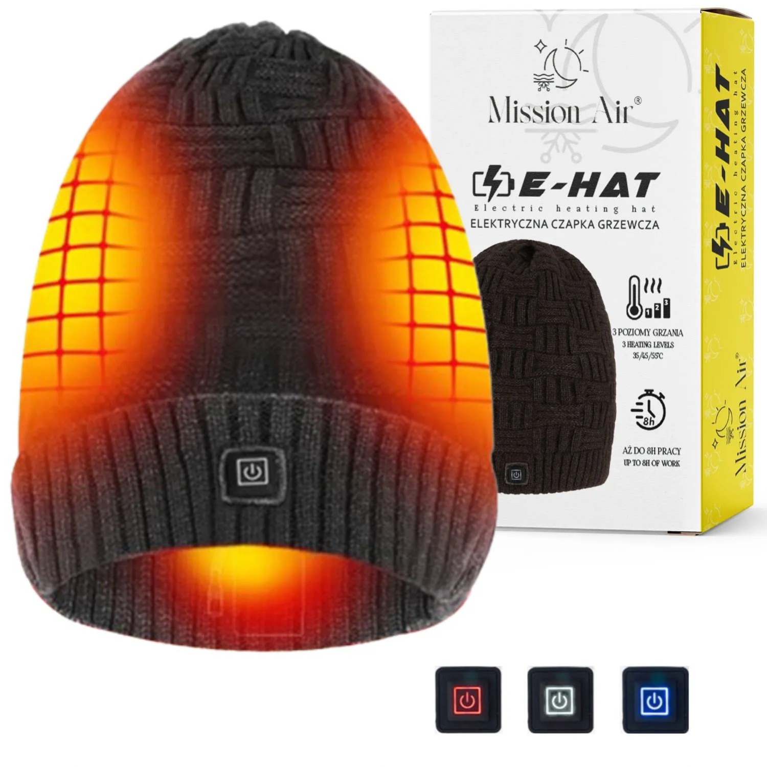 Mission Air Czapka podgrzewana E-HAT (bez powerbanku)