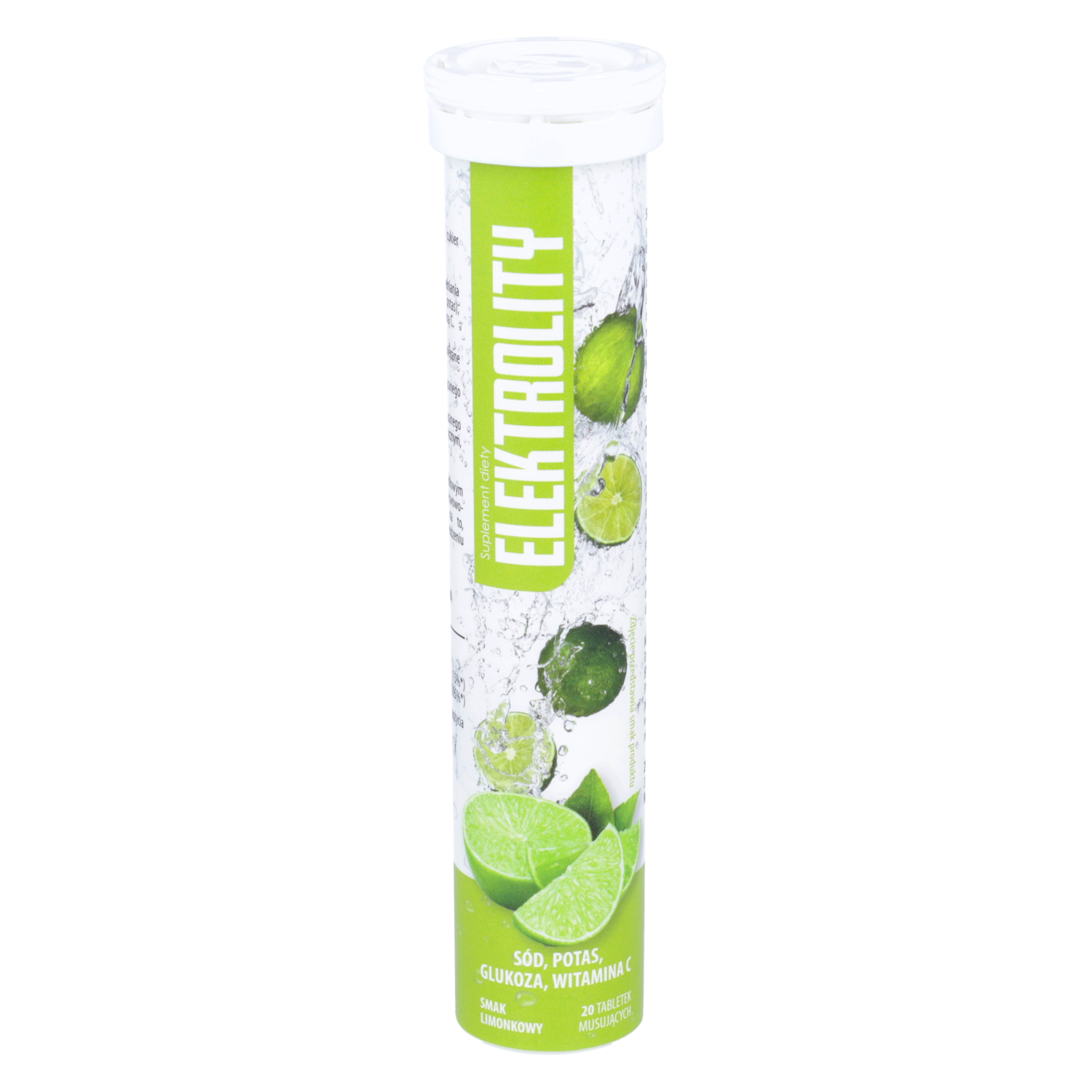 Activlab elektrolity, smak limonkowy, 20 tabletek musujących