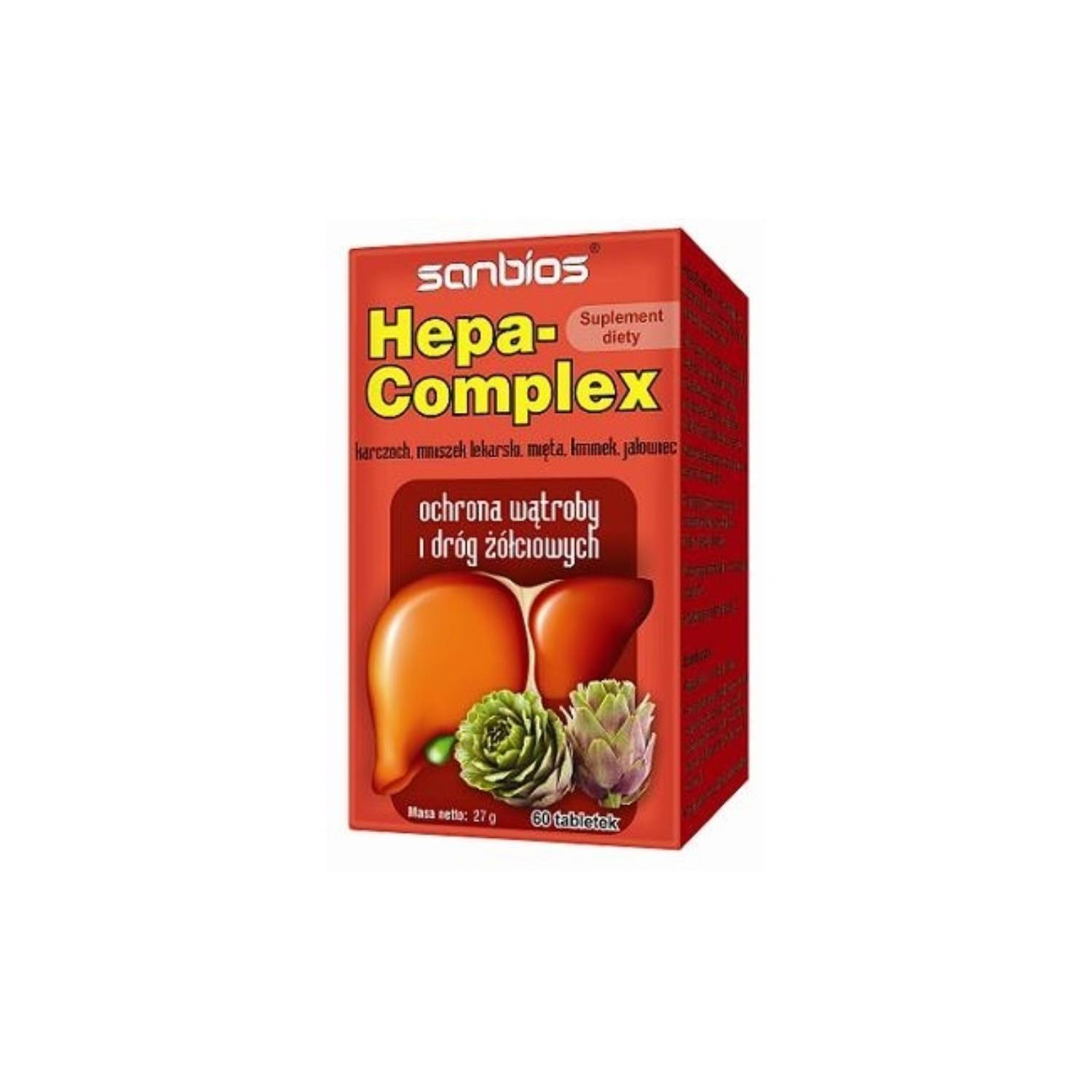 Sanbios hepa-complex, 60 tabletek