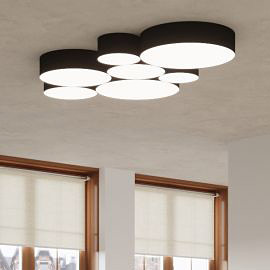 Sollux Lighting Arena lampa wisząca 3x60W czarna SL.0118