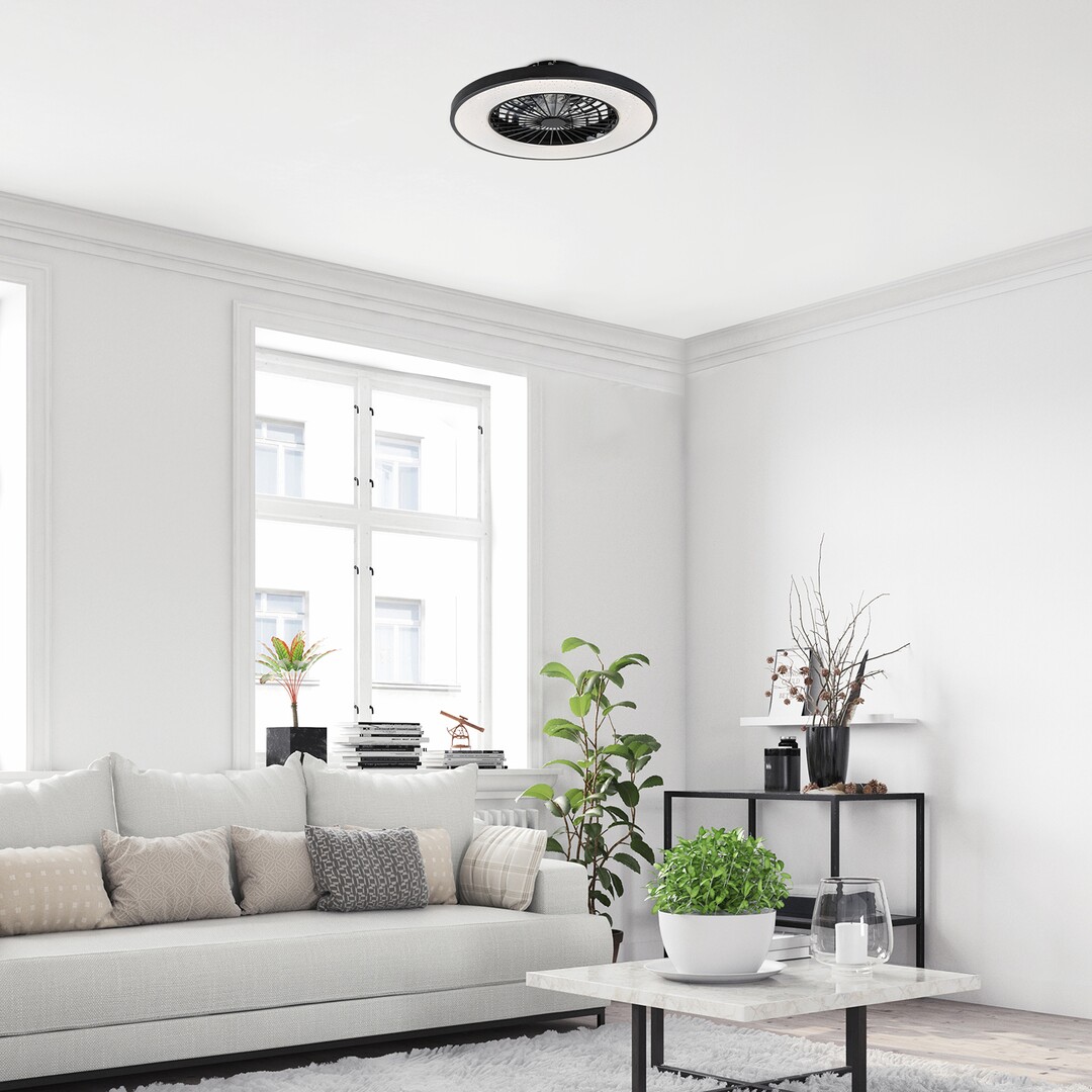 Rabalux Dalfon 2 plafon 1x72 W z wentylatorem biały-czarny 71334 - Wysyłka w 24h