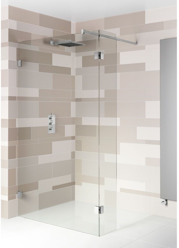 Riho Scandic NXT X402 Walk-In kabina prysznicowa 110x30 cm wolnostojąca czarny mat/szkło przezroczyste G001125121