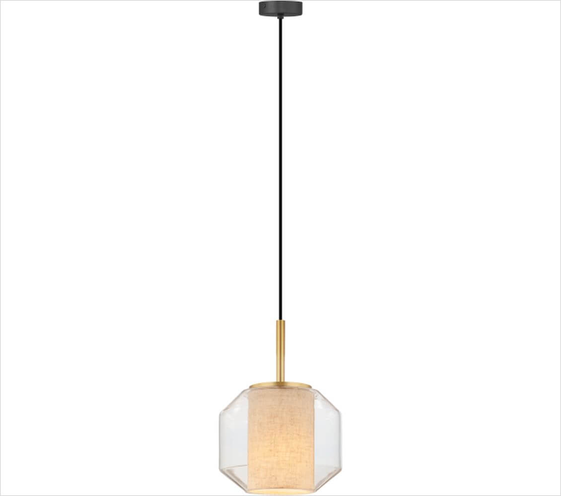 Zuma Line Solix lampa wisząca 1x25 W czarna-złota DU32201/1L