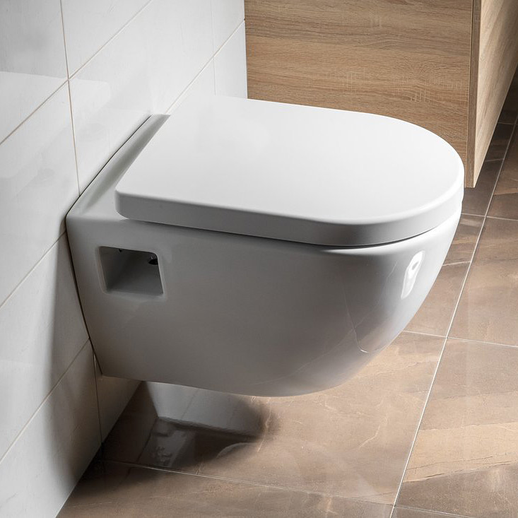 Aqualine Nera miska WC wisząca biała NS952