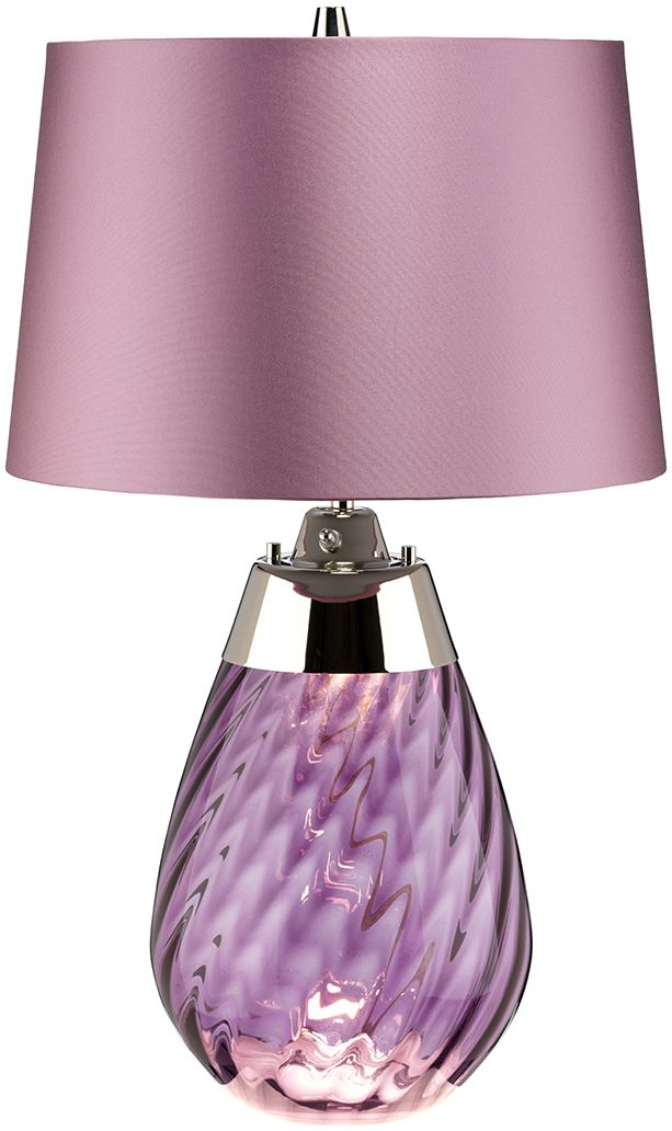 Elstead Lighting Lena lampa stołowa 1x60 W 1x7 W LED fioletowa LENA-TL-S-PLUM