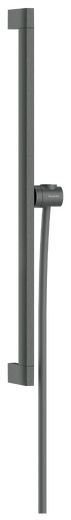 Hansgrohe Unica drążek prysznicowy 65 cm z wężem czarny chrom szczotkowany 24404340