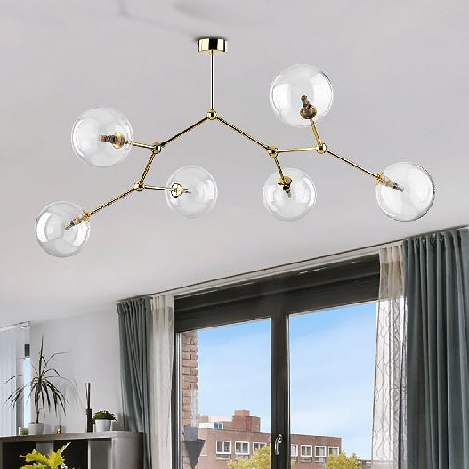 TK Lighting Fairy lampa podsufitowa 6x6 W złota 10071