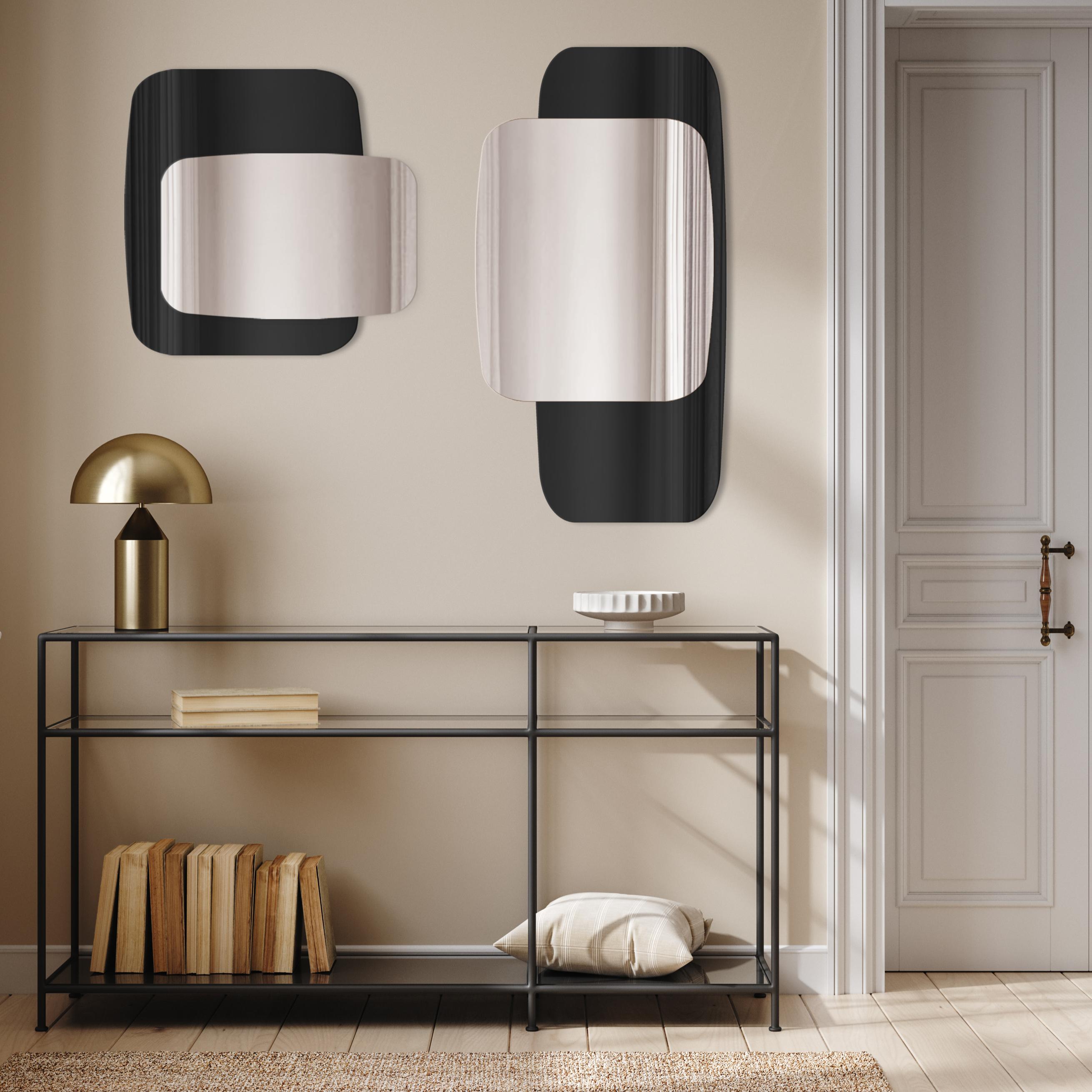Guarda Opera no. 1 Black lustro 75x95 cm czarny/srebrny TOS-OPE1-BLACK-75x95