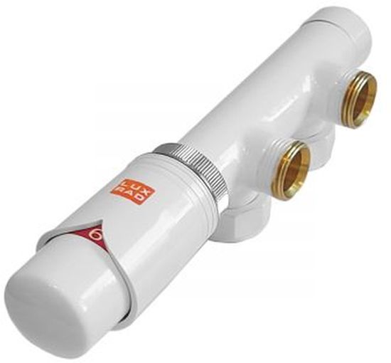 Luxrad Duo zestaw termostatyczny prawy biały DKP9003