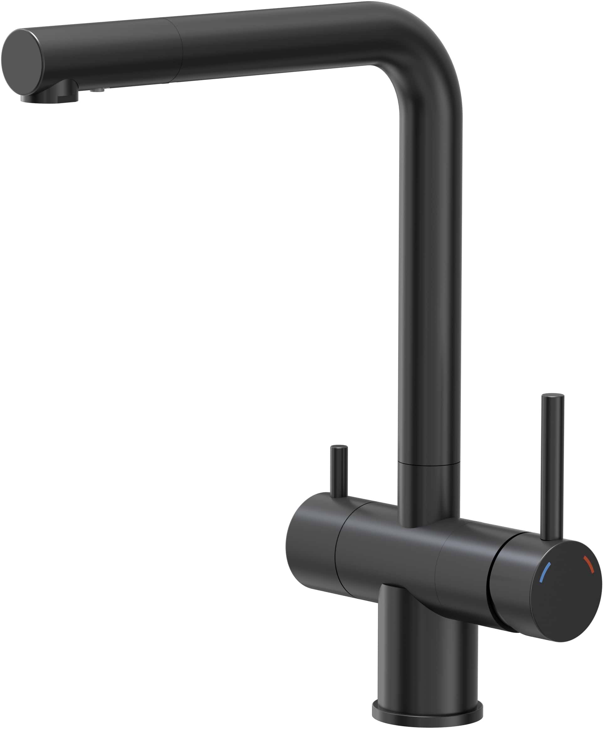 Quadron Ellen bateria kuchenna do filtra wody stojąca czarna pure carbon 3673512_BLM