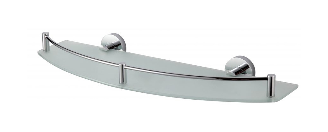 Stella Classic półka półokrągła 50 cm szkło przezroczyste/chrom 07.810.1