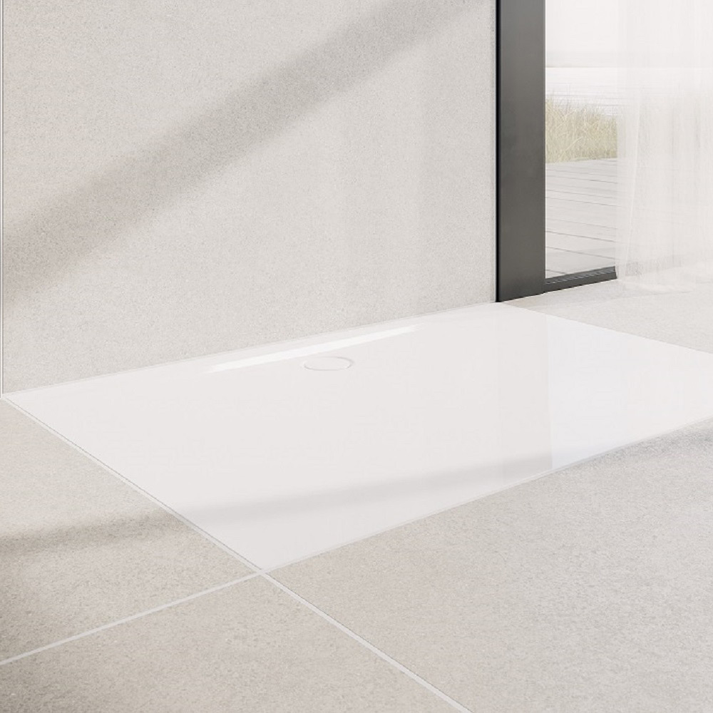 Kaldewei Superplan Zero brodzik 75x130 cm prostokątny z obniżonym nośnikiem ze styropianu model 1564-5 biały 356447980001