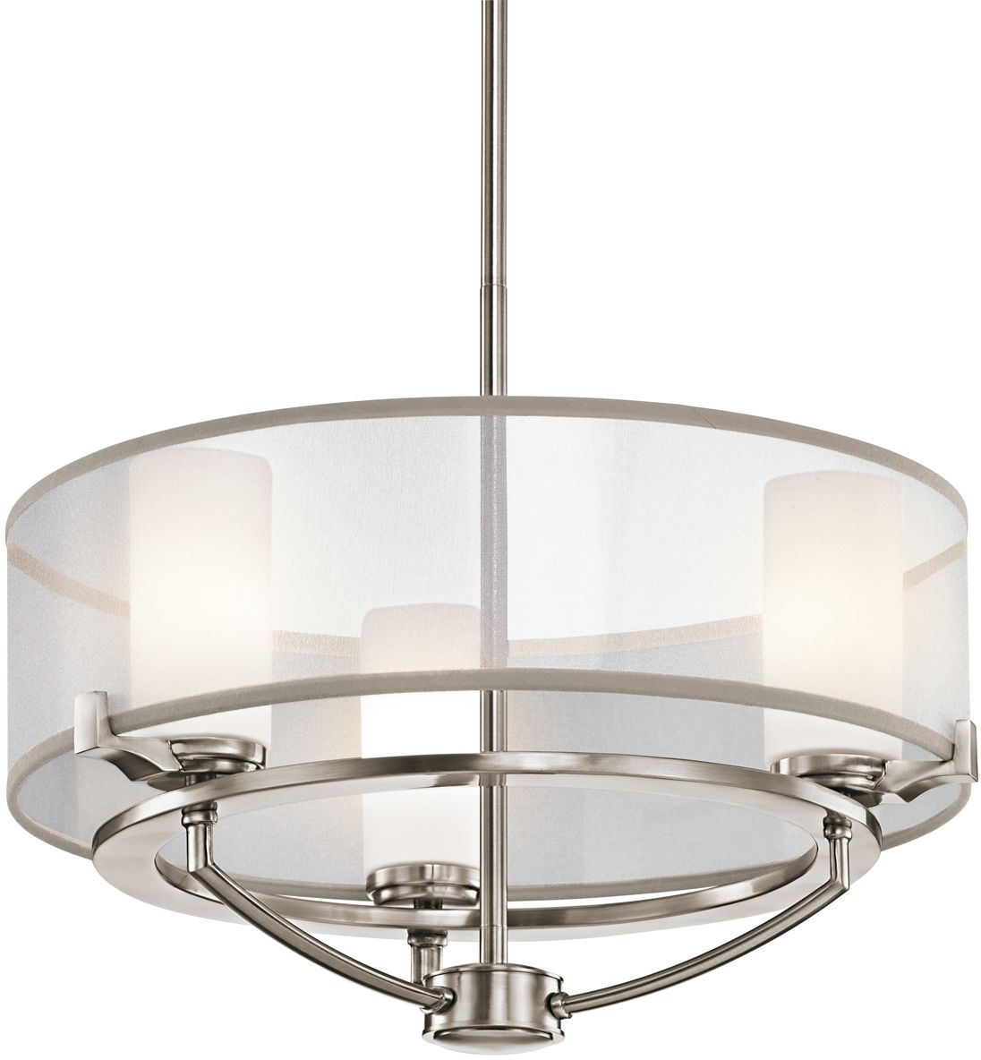 Elstead Lighting Saldana lampa wisząca 3x3 W klasyczny pewter KL-SALDANA3