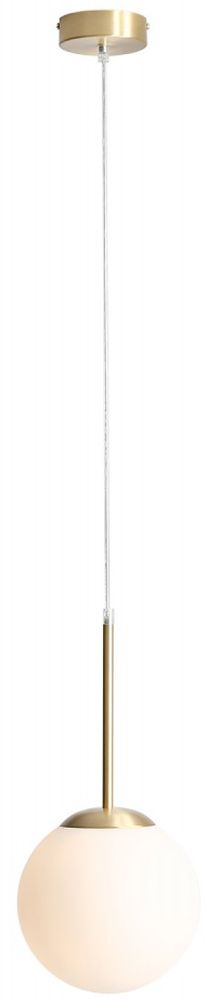 Aldex Bosso Mini 20 lampa wisząca 1x60W mosiądz/biała 1087XS40
