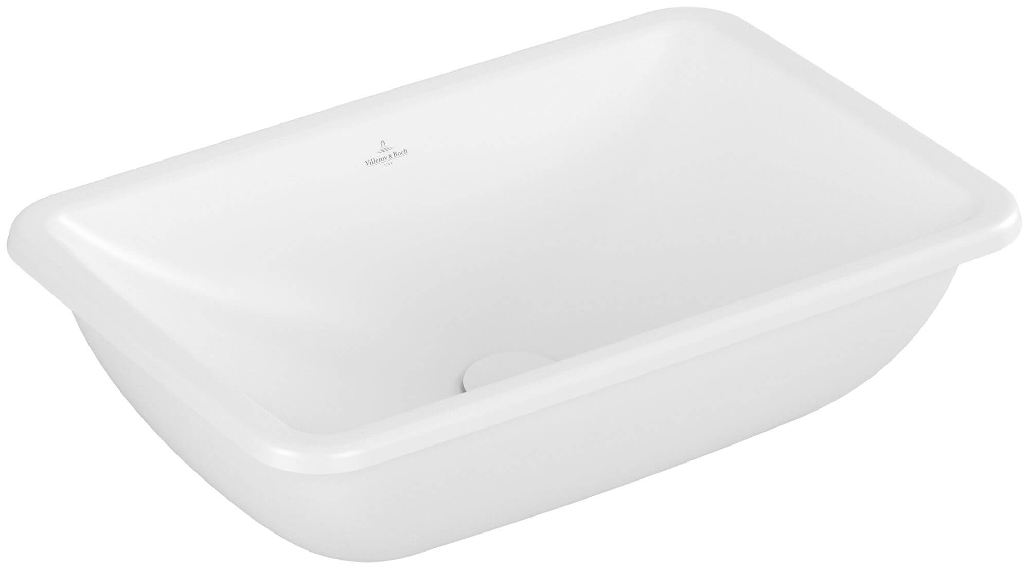 Villeroy & Boch Loop & Friends umywalka 54x34 cm podblatowa prostokątna CeramicPlus Stone White 4A5700RW