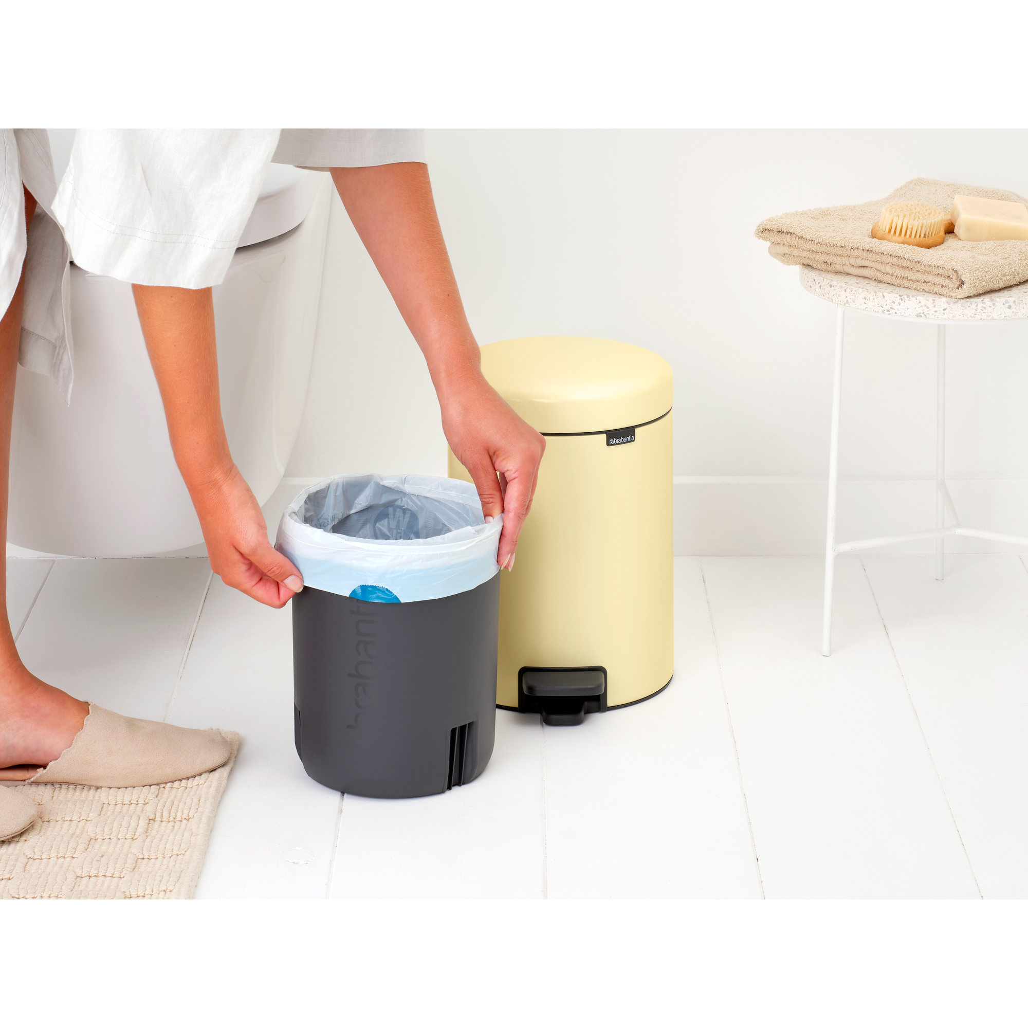 Brabantia NewIcon kosz na śmieci 5 l żółty 233784 - Wysyłka w 24h