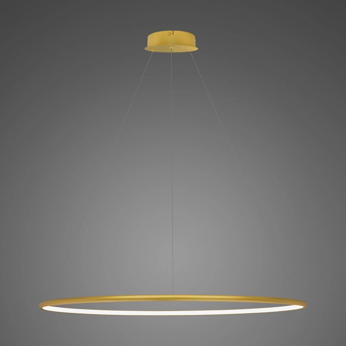 Altavola Design Ledowe Okręgi No.1 lampa wisząca ściemnialna 1x38 W złota LA073/P_100_in_3k_gold_dimm