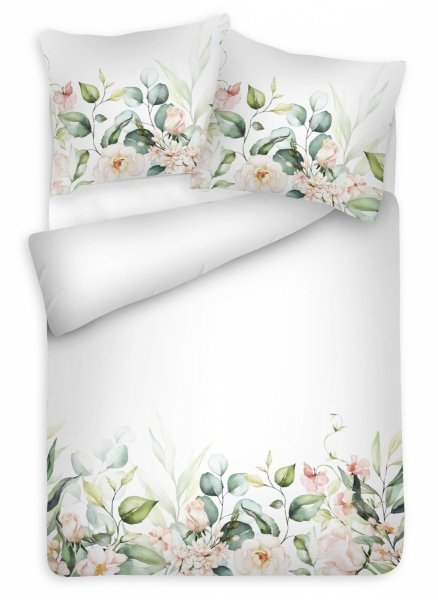 Pościel Satyna bawełniana PRESTIGE 140x200 wz. TM0384_24 łąka