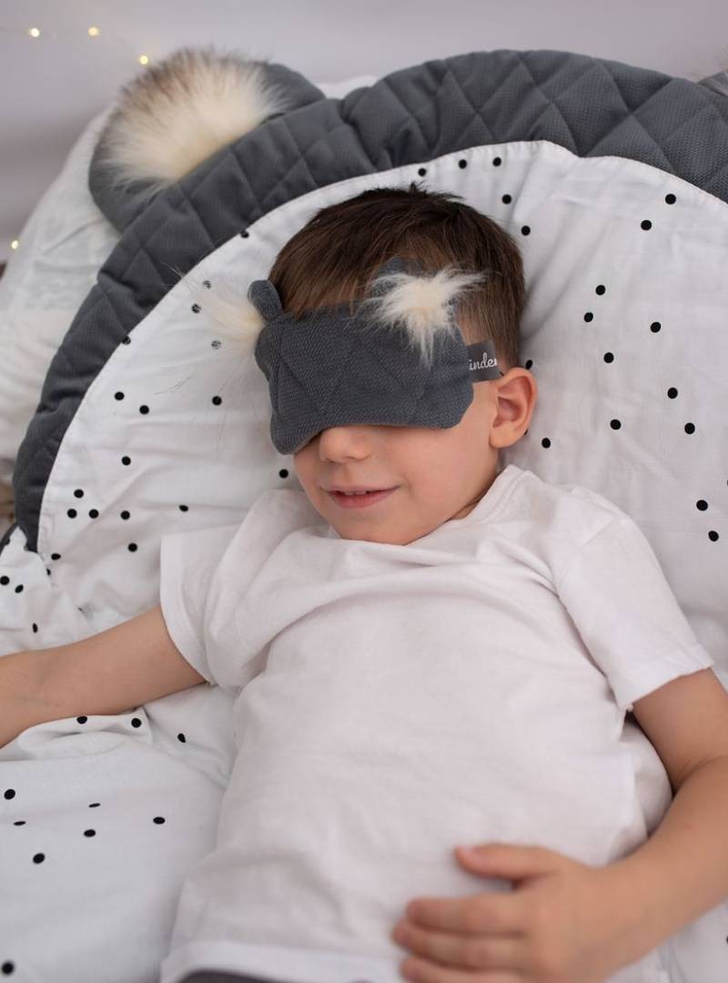 Opaska na oczy/do spania Kinder Hop Dreamy Bear (Mini) Graphite Diamonds