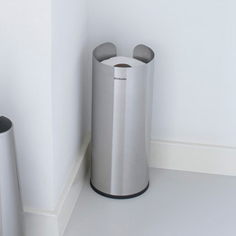 Brabantia ReNew pojemnik na papier toaletowy stojący chrom mat 280566 - Wysyłka w 24h