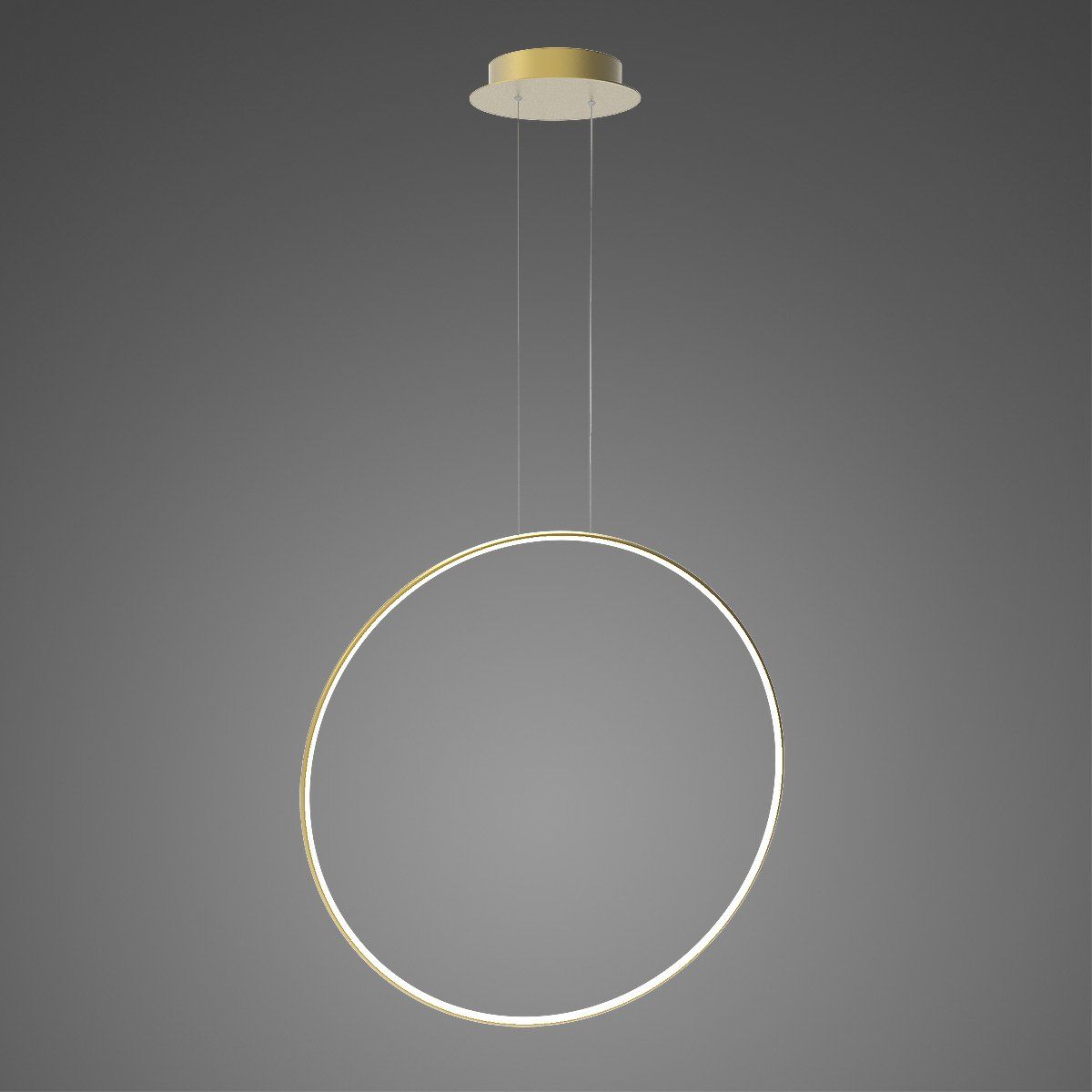 Altavola Design Ledowe Okręgi No.1 lampa wisząca ściemnialna 1x30 W złota LA073/LA073/X_80_in_3k_gold_dimm