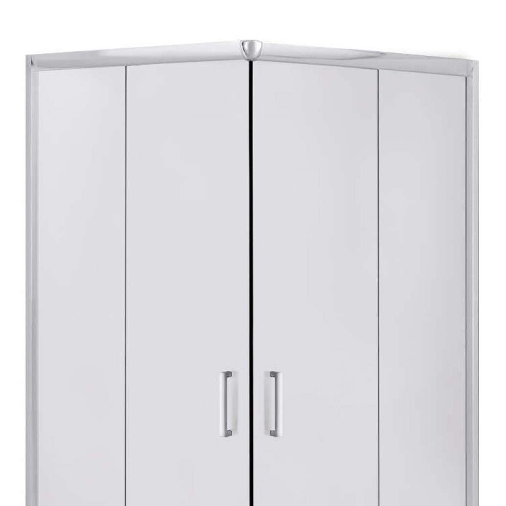 Deante Funkia kabina prysznicowa 80 cm kwadratowa chrom/szkło szronione KYC642K - Wysyłka w 24h