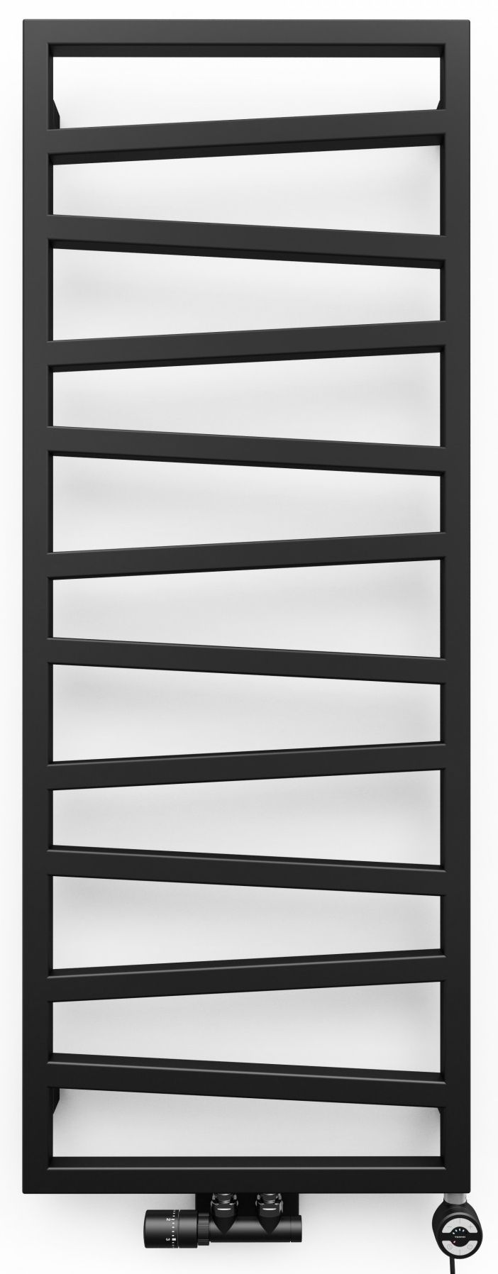 Terma Zigzag grzejnik elektryczny 154,5x50 cm granit WLZIG154050KGRAE8MOAUX2